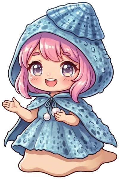 Lottia-chan saludando
